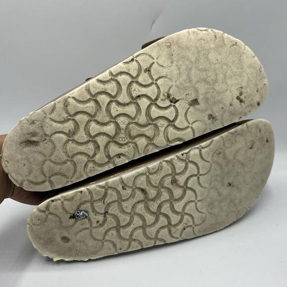 Birkenstock Arizona Rose Gold Womens Size 41 Us 9.5 Leather Soft Footbed Sandal - Picture 9 of 13